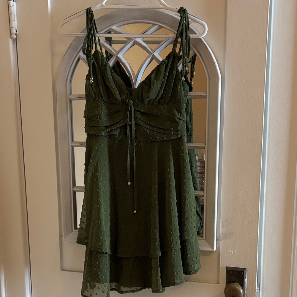SHEIN Olive Green Dress